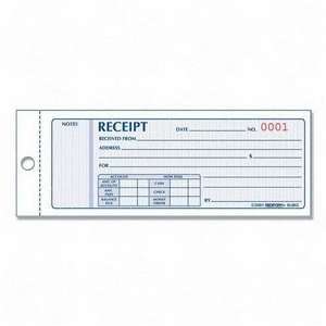   REDIFORM INC. Money Receipt Collection Forms