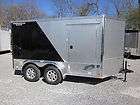 NEW 12 UNITED 7 X 12 V NOSE 2 TONE ENCLOSED MOTORCYCLE TRAILER