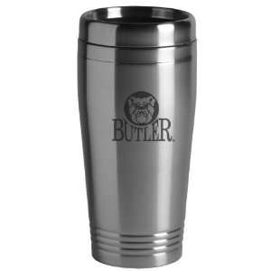  Butler University   16 ounce Travel Mug Tumbler   Silver 