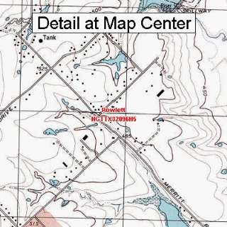  USGS Topographic Quadrangle Map   Rowlett, Texas (Folded 