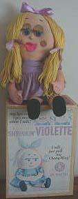 Shrinkin violette   violet   shrinking violette   violet vintage doll 