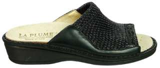 Laplume Stretch Black Womens Comfort Sandal Euro Shoes  