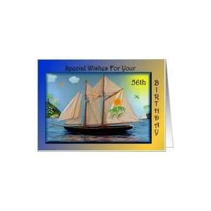 Birthday   56th / Sail Boat Card Toys & Games