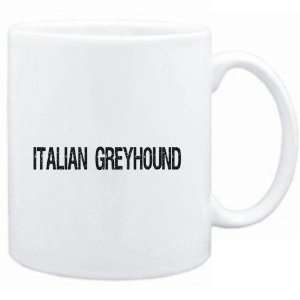  Mug White  Italian Greyhound  SIMPLE / CRACKED / VINTAGE 