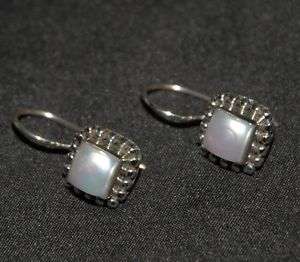 SILPADA Sterling Silver & Pearl Earrings   W1394  