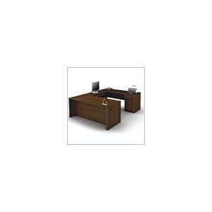  Bestar Bestar Prestige + U Shape Wood Computer Desk with 
