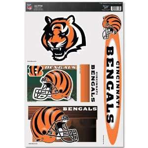   Bengals Decal Sheet Car Window Stickers Cling
