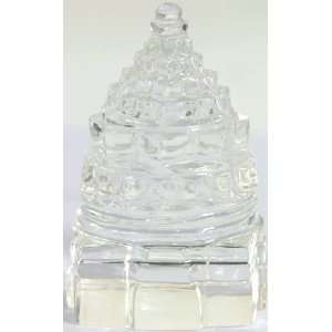 Shri Yantra (Carved in Crystal)   Crystal Sculpture 