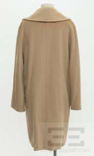 Max Mara Camel Wool & Cashmere Double Breasted Coat Size 4  