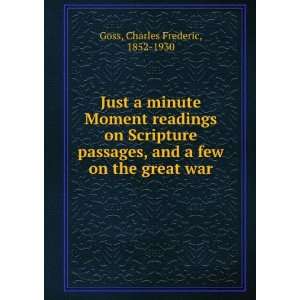  Just a minute Moment readings on Scripture passages, and 