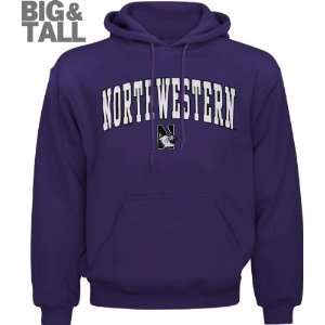 Northwestern Big & Tall Wildcats Purple Mascot One Hooded 
