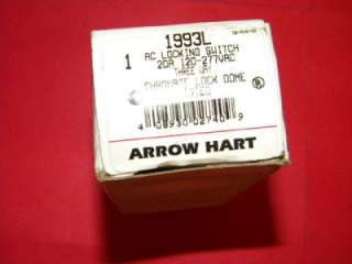 Arrow Hart 1993L AC Locking Switch 20amp Three Way  