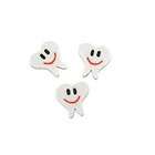 48 ~ Smile Face TOOTH Erasers ~ 1 inch~ NEW ~ FREE US