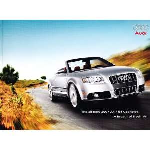  2007 Audi A4 S4 Cabriolet Deluxe Sales Brochure Book 