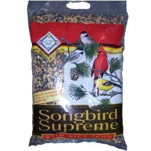 Songbird Supreme 15# Bird Feed   White millet (40%), BOS, cracked corn 