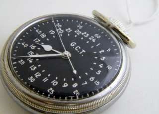  Pocket Watch 16 size 4992b hacking black dial Lots of pictures  