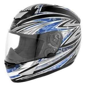 Cyber Helmets Cyber Helmets US 95 THUNDER BLK_BLU SML MOTORCYCLE Full 