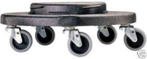568931 Brute, Black Trash Can Dolly, Commercial Grade  