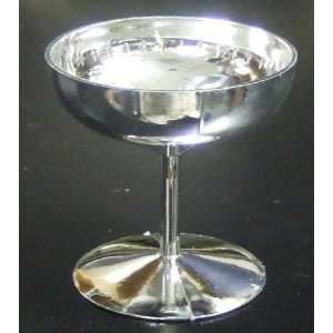  Party Accessories  2 Silver Champagne Glasses Kitchen 
