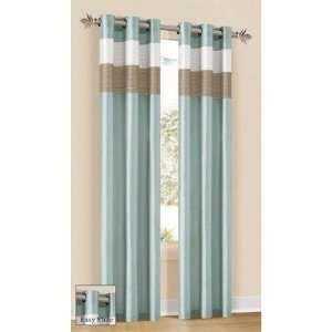  Chelsea Grommet Panel in Aqua/Champagne/Taupe