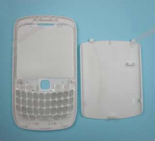White Replacement Housing Case Cover for Blackberry Curve 8520 with KP 