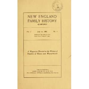  New England family history  Books