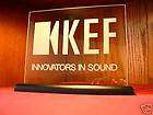 kef speakers etched glass sign $ 22 50 time left