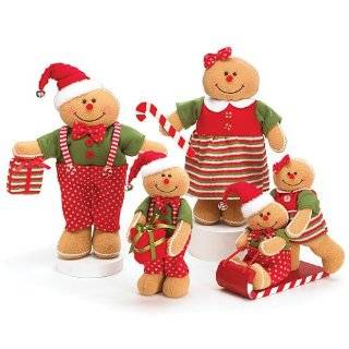   Soft Christmas Gingerbread Couple dolls Decor so cute