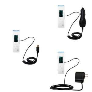 USB cable with Car and Wall Charger Deluxe Kit for the Samsung YP U3 