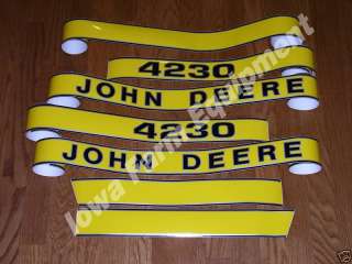 John Deere 4230 Hood Decal,Hood Decals,Hood Labels  
