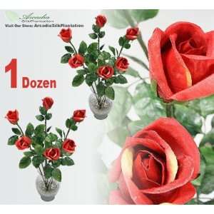  12 Pieces 26 Rose Bud Artificial Silk Flower Sprays