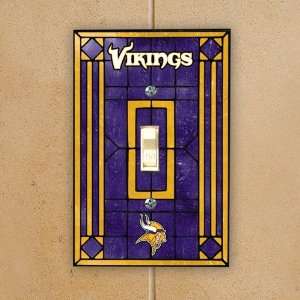  Minnesota Vikings Art Glass Switch Cover Sports 