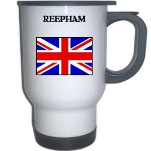  UK/England   REEPHAM White Stainless Steel Mug 