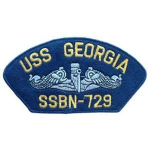   USS Georgia SSBN 729 Hat Patch 2 3/4 x 5 1/4 Patio, Lawn & Garden