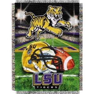 Louisiana State Tigers (LSU) NCAA Woven Tapestry Throw (Home Field 