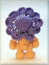 Thread Crochet Petal Hat Pattern for Miniature Bears  