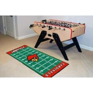 Louisville Cardinals Football Field Runner Area/Throw Rug/Carpet 