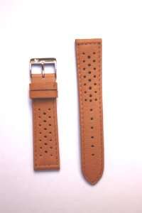  20mm Tan Racing Tag Heuer Style Leather Watchband Watches