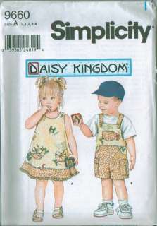 OOP Simplicity Daisy Kingdom Toddlers Dress Pattern  