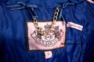 NWT Juicy Couture Bilberry Nylon Puffer Down Coat Jacket JG002987 