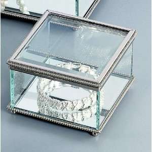 Glass Trinket Box or Jewelry Box with Optional Engraving  