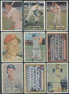 1957 Topps Baseball Complete SET Mantle Robinson Koufax VG  