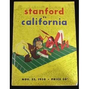  1950 Stanford vs. CAL Program 11.25.1950 Sports 