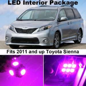  PINK / Lavender LED Lights Interior Package For Toyota 