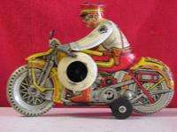 Marx Wind Up Motorcycle Cop with Siren  