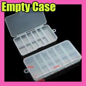 empty plastic nail art tips storage box case S063 1  