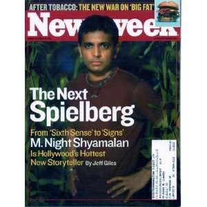   August 5, 2002 M. Night Shyamalan Cover, Vin Diesel Newsweek Books
