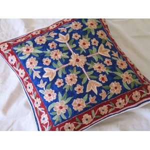  EMBROIDERY DECORATIVE ACCENT THROW INDIAN PILLOW COVER 
