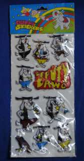 Vintage New Old Stock NOS Deputy Dawg Puffy Stickers  