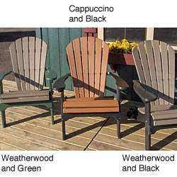   Tommy Two Tone Recycled Poly Folding Adirondack Chair  